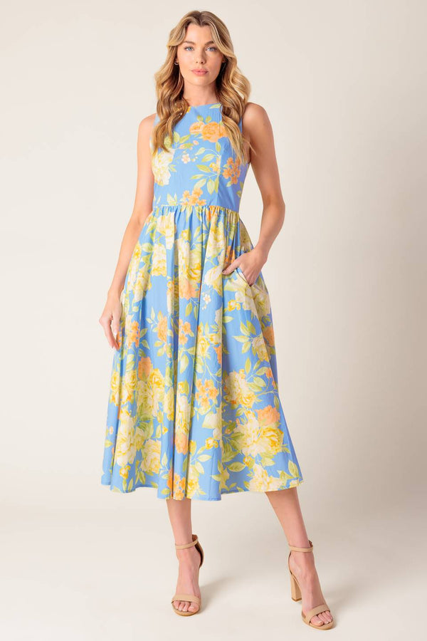 like-magic-powder-blue-woven-midi-dress Flying Tomato-Sophia's StyleDRESSES-1